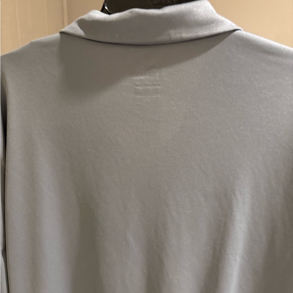 Nike grey Dri-Fit polo shirt size 3XLT. Short sleeve. Embroidered swoosh. - Picture 11 of 14